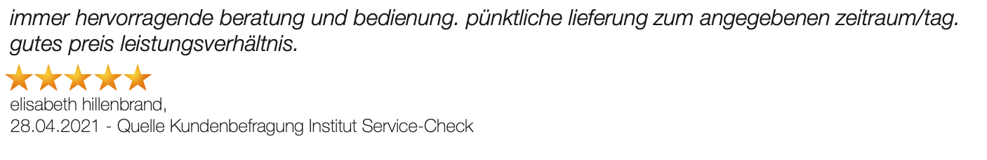 Ausschnitt der begeisterten Kundenmeinungen von Möbel Melber in Fluorn-Winzeln